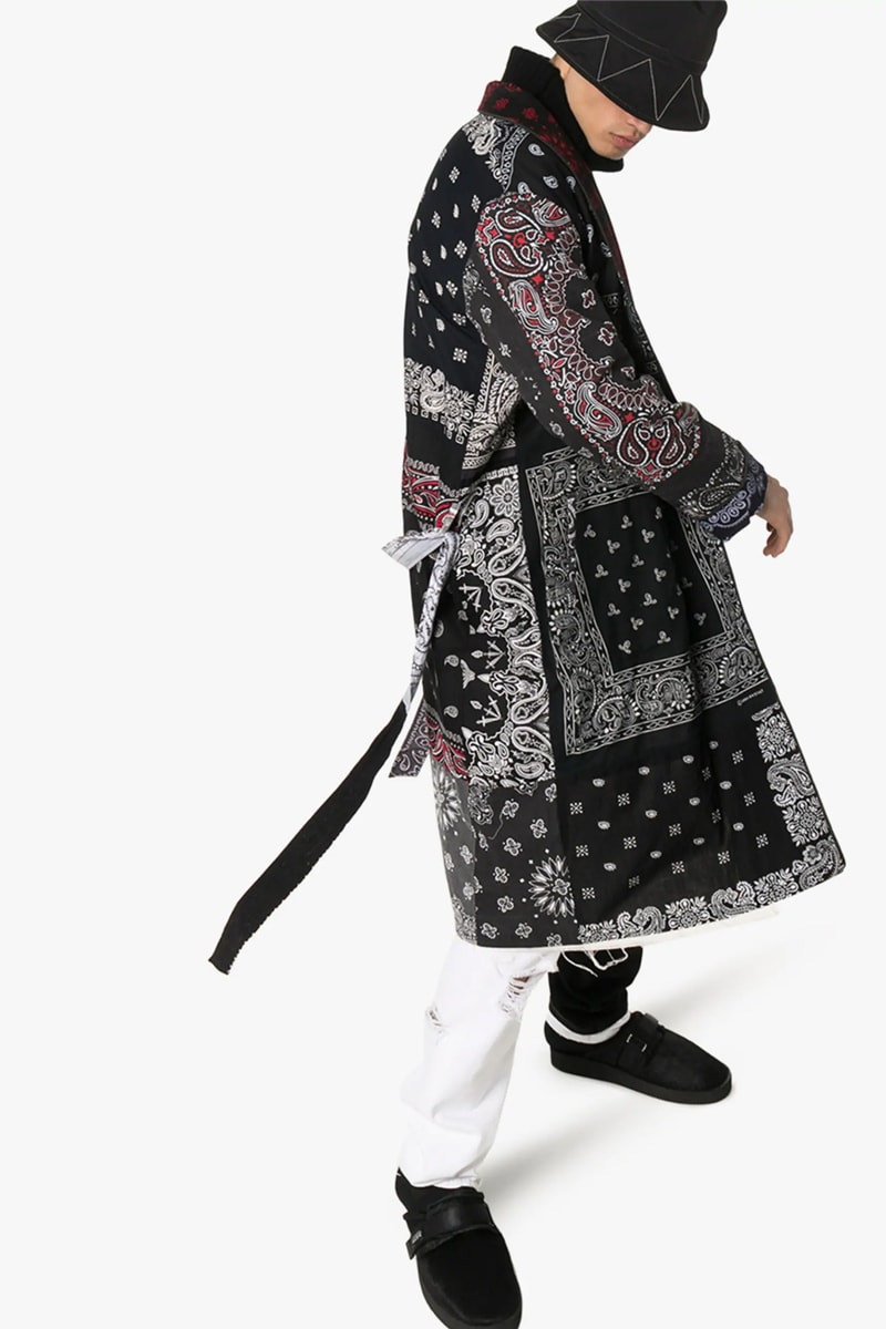 Children of the Discordance Bandana Coat Black Red White Release Info Date Buy Print Vintage Style Cotton