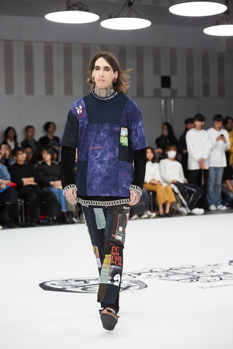 children of the discordance spring summer 2020 ss20 runway show collection tokyo fashion week hideaki shikama bandana print sustainable 