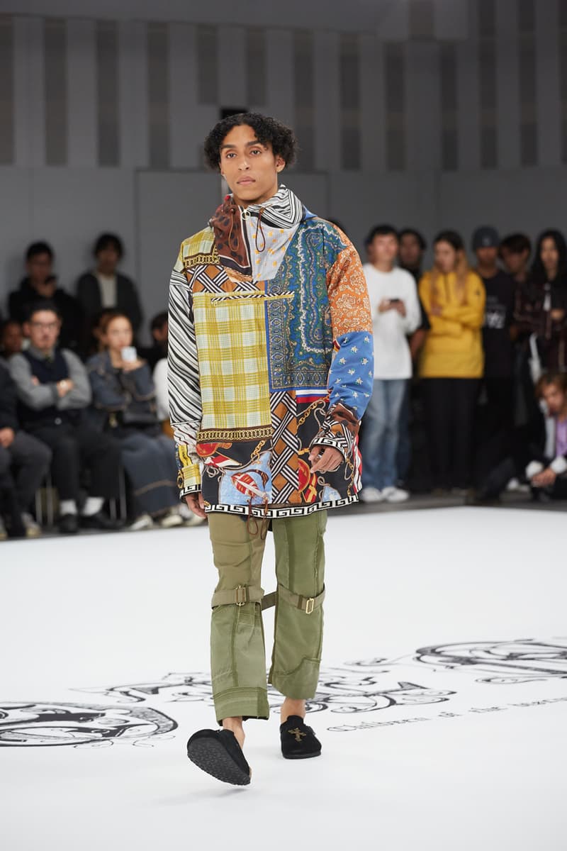 children of the discordance spring summer 2020 ss20 runway show collection tokyo fashion week hideaki shikama bandana print sustainable 