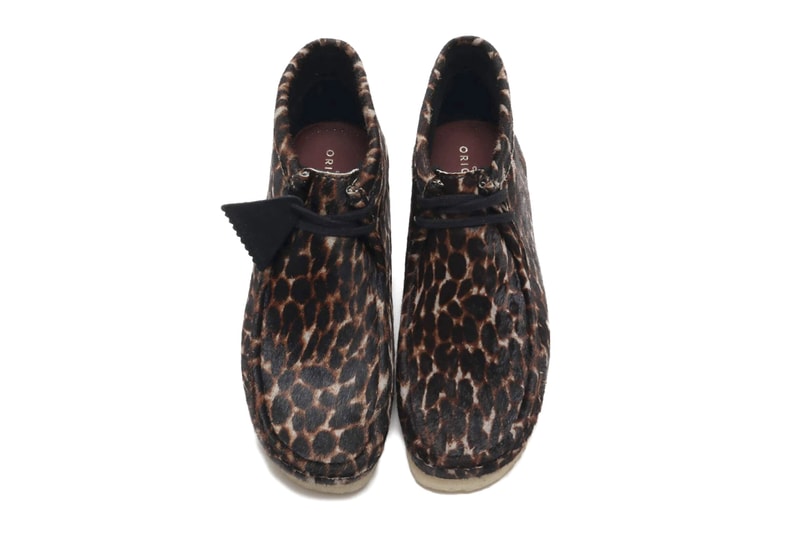 Clarks Originals Wallabee Boots Animal Print leopard cheetah fall 2019 high ankle crepe sole moccasin square toe pony hair leather reinforced