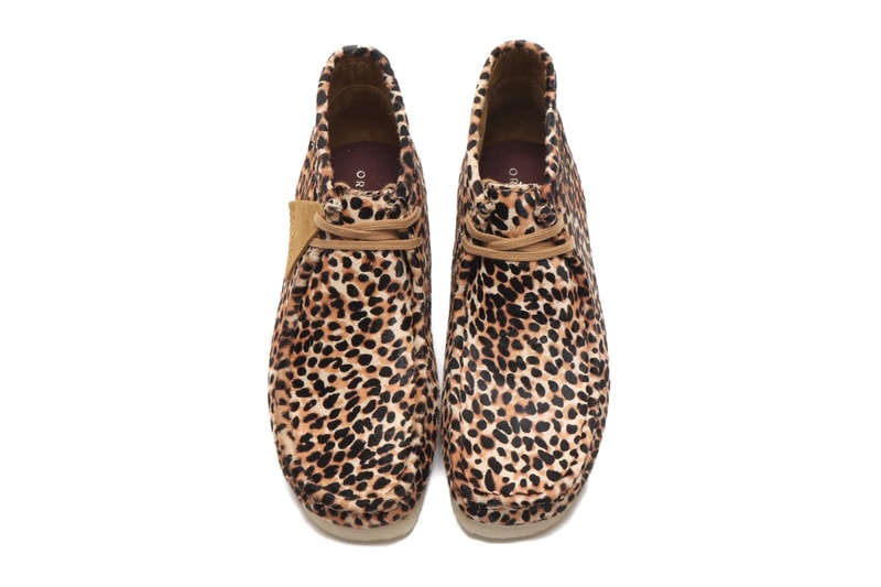 Clarks Originals Wallabee Boots Animal Print leopard cheetah fall 2019 high ankle crepe sole moccasin square toe pony hair leather reinforced
