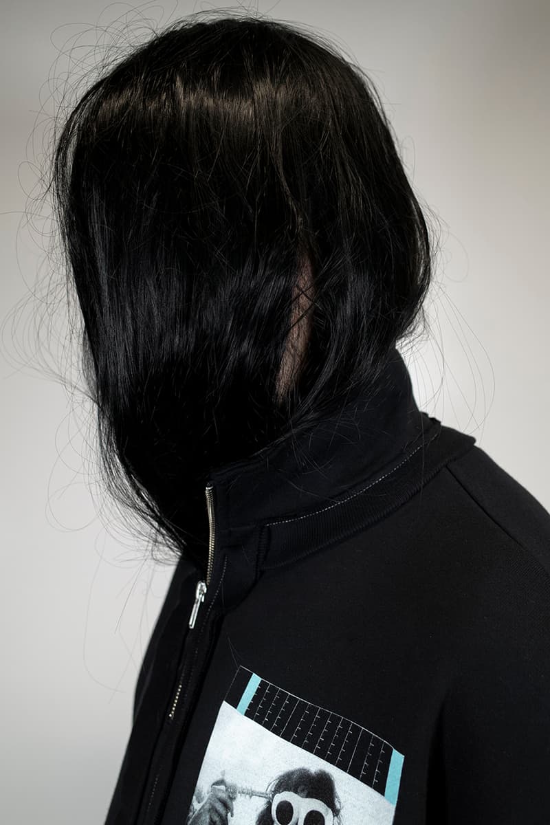 Claude Nori x Kiko Kostadinov Capsule Collection Dover Street Market London Closer Look Lookbook 'Lunettes' T-Shirt Zip-Up Top DSML Space Vanillajellaba Installation Serpentine Park Nights