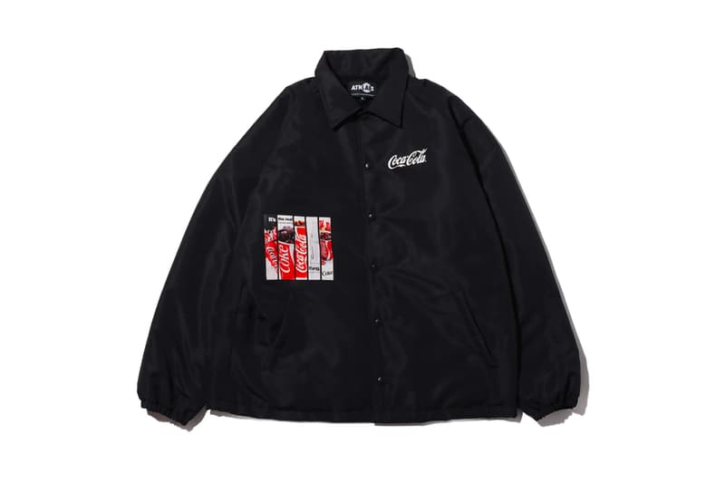 Coca Cola company Atmos Lab Fall Winter 2019 Capsule Collection soft drink beverage black white red apparel collaboration logos Japan
