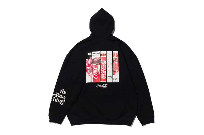 Coca Cola company Atmos Lab Fall Winter 2019 Capsule Collection soft drink beverage black white red apparel collaboration logos Japan