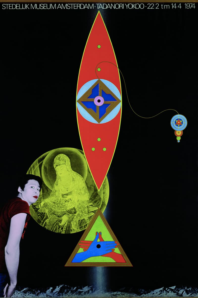 Colorful Japan Exhibition Stedelijk Museum poster design branding graphics gallery 800 works artworks pieces Shigeru Watano artist Tadanori Yokoo