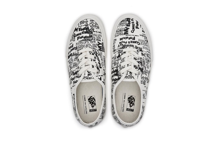 COMME des GARÇONS Readies the Vans Authentic in Fresh White