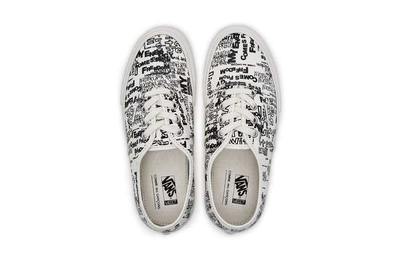 COMME des GARÇONS x Vans Authentic "White" release information CDG COMME des GARÇONS cdg dover street market los angeles DSM
