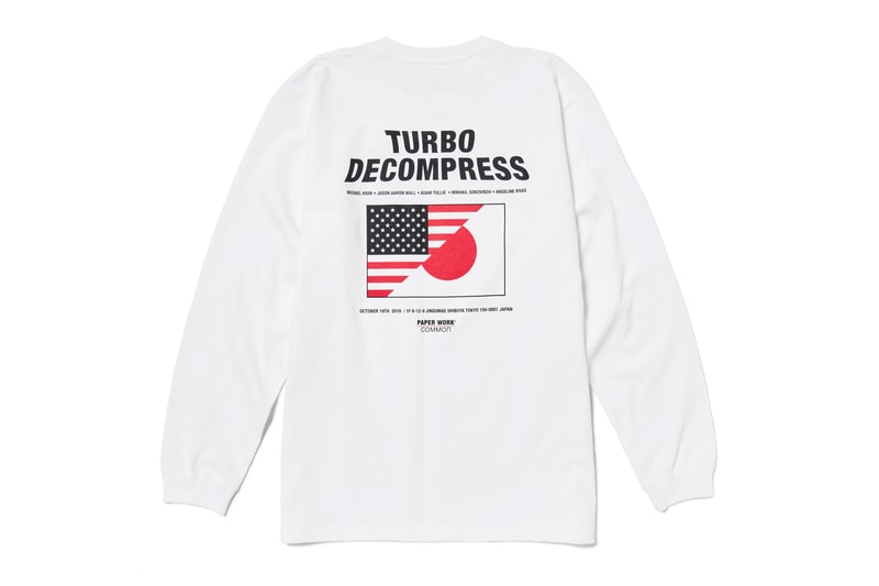 Common Gallery & Paper Work NYC "TURBO DECOMPRESS" Exhibtion tokyo zine t-shirt Michael Krim, Angeline Rivas, Mikhail Sokovikov, Adam Tullie, and Jason Aaron Wall. 