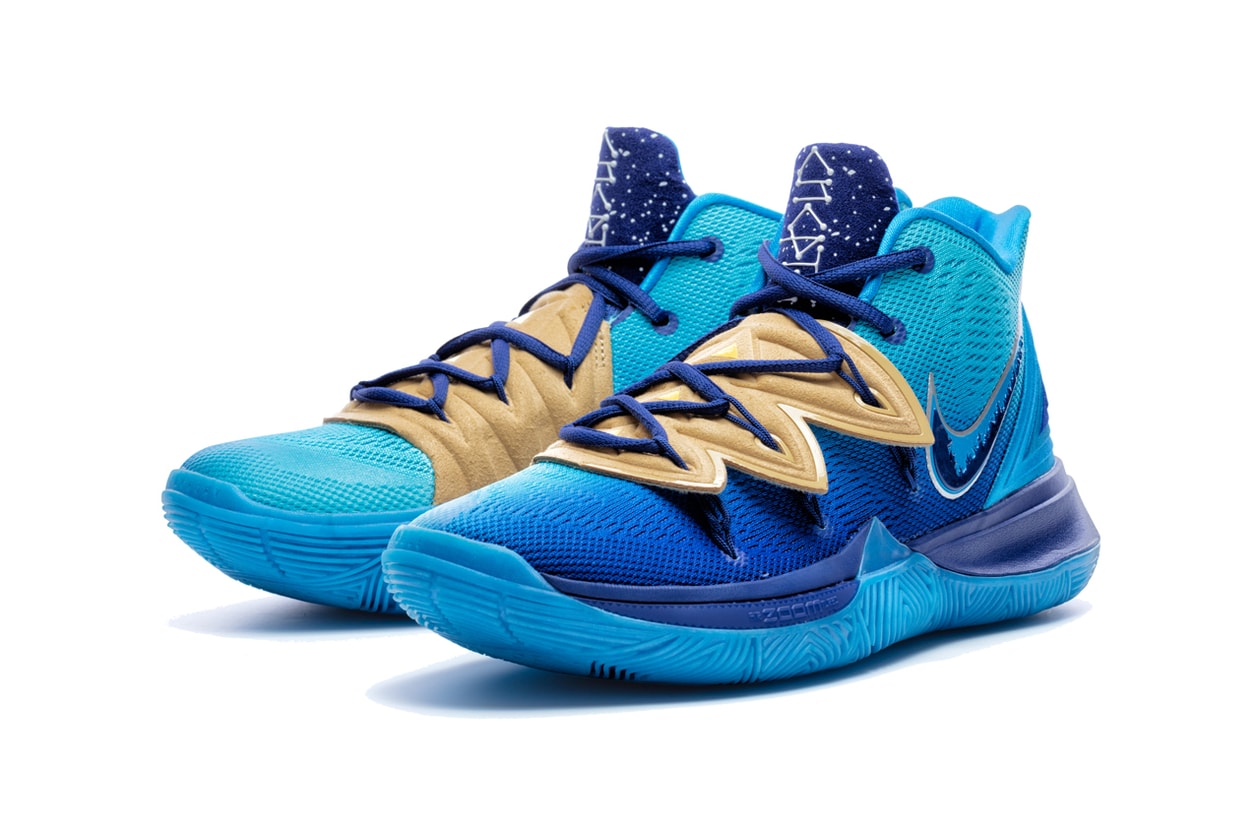 concepts cncpts nike kyrie irving 5 orions belt blue gold Pyramids of Giza egypt water