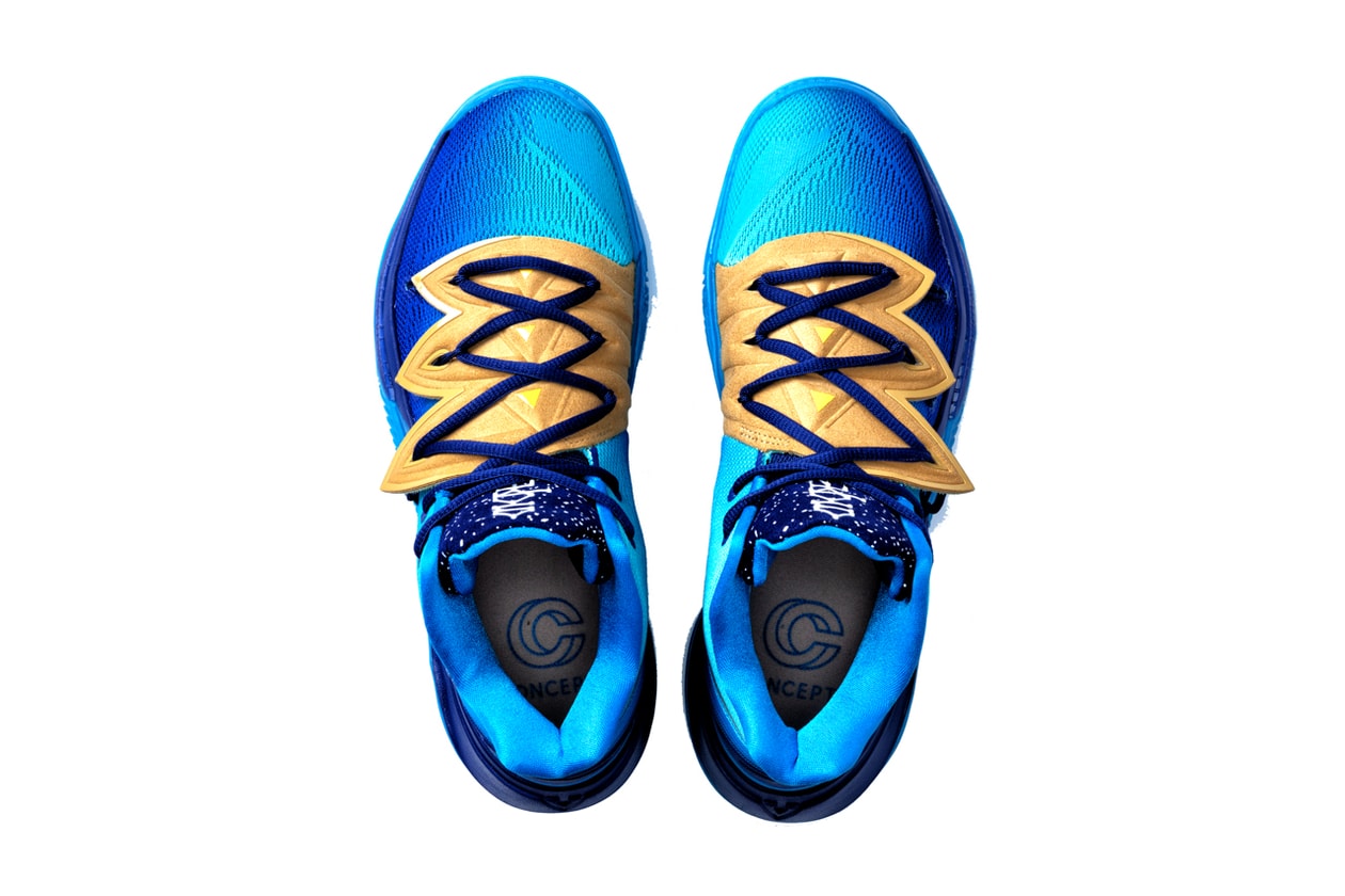 concepts cncpts nike kyrie irving 5 orions belt blue gold Pyramids of Giza egypt water