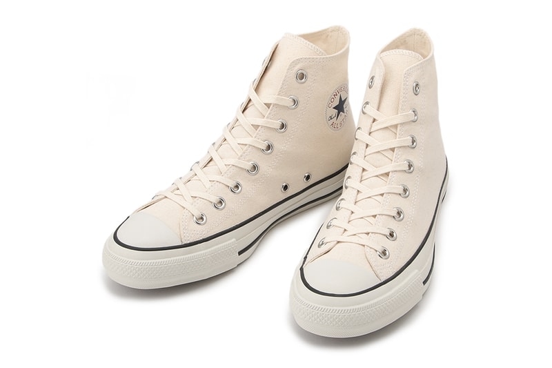 Converse Japan Chuck Taylor All Star Musenshoku natural cotton canvas undyed organic eco friendly water eclab ortholite recycled rubber