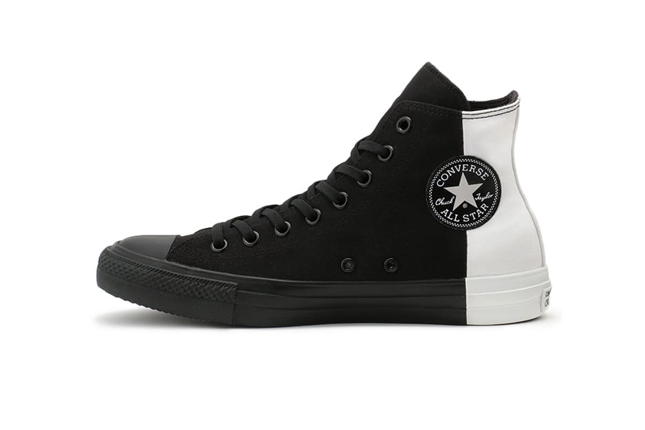high black and white converse