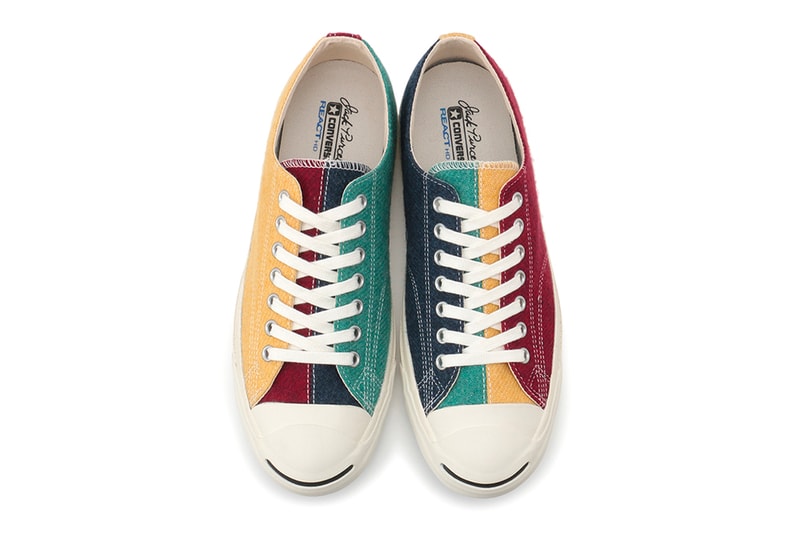 Converse Japan Jack Purcell Multi wool RH sneakers footwear shoes trainers runners all star react HD midsole Fall Winter 2019 asymmetrical crazy pattern november