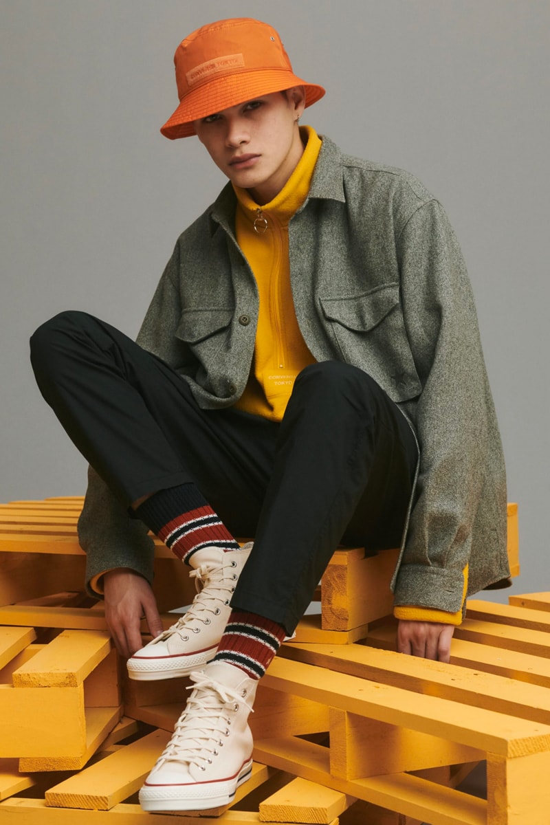 Converse Tokyo Fall Winter 2019 Lookbook facetasm Hiromichi Ochiai collections outre layers jackets coats shoes sneakers apparel japanese