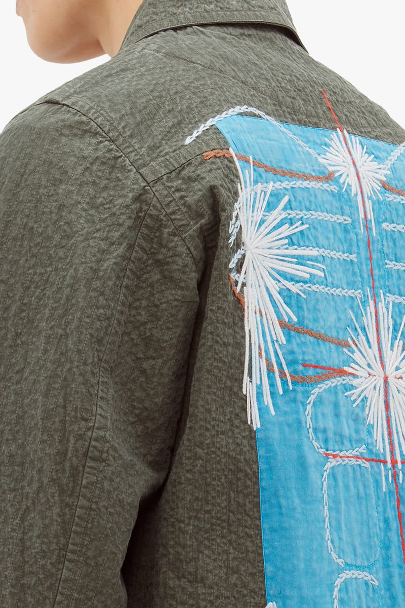Craig Green FW19 Exclusive Embroidery Pieces matchesfashion.com jacket puckered canvas tote bag keychain body hand colorway