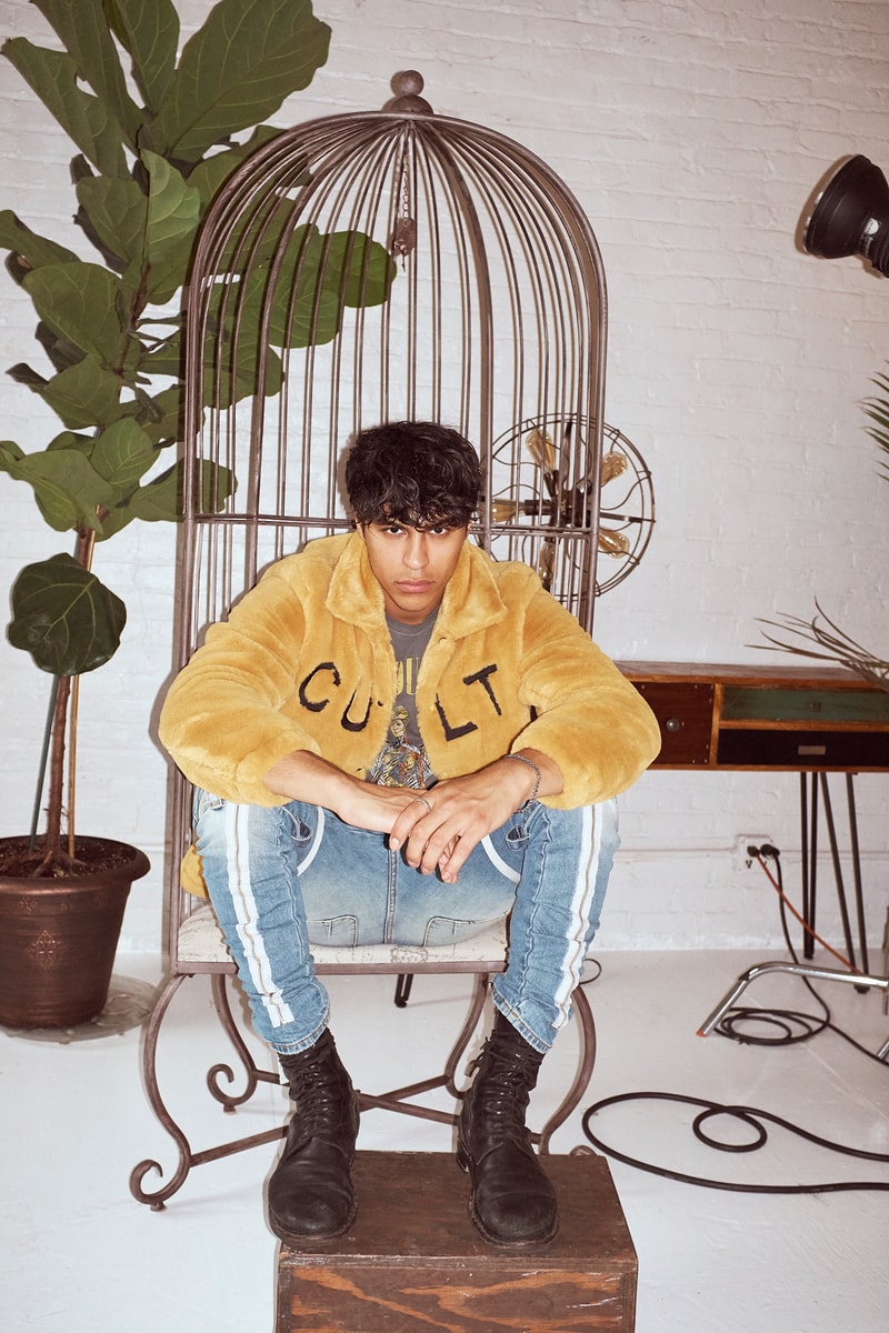 Cult of Individuality Ten Year Anniversary Making Denim Fall/Winter 19 Collection Release Ron Poisson Jackets Puffers Graphics Button Shirts Celebrities Artists Rappers Light Wash Raw Denim Whiskered Wash Sweaters Hoodies Belts Leopard Print