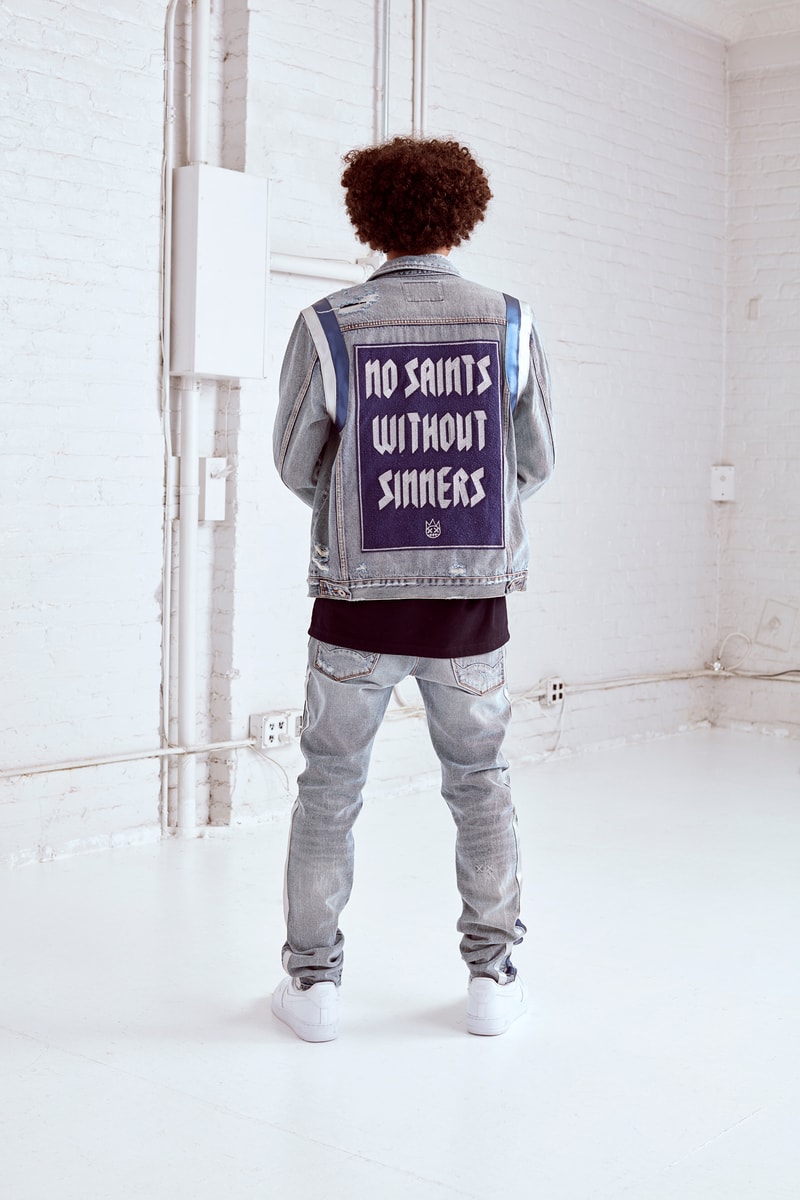 Cult of Individuality Ten Year Anniversary Making Denim Fall/Winter 19 Collection Release Ron Poisson Jackets Puffers Graphics Button Shirts Celebrities Artists Rappers Light Wash Raw Denim Whiskered Wash Sweaters Hoodies Belts Leopard Print