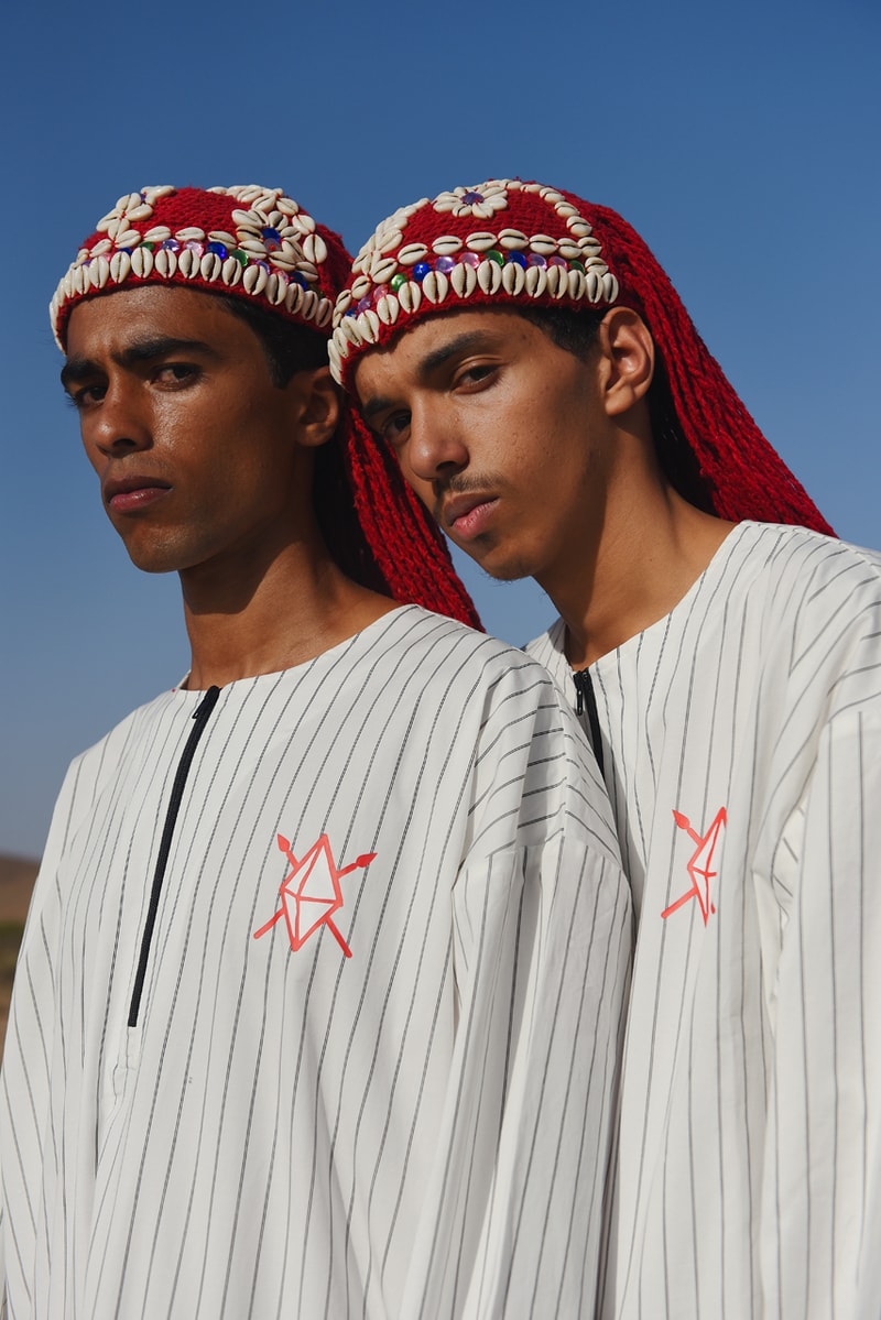 Loco Dice Daily Paper Third Capsule Collection Souks of Maghreb Marrakech Morocco White Saffron Jeleba T-shirts Crewnecks Long Sleeves Caps Red Blue White Hats Caps Gray Green Chili Peppers