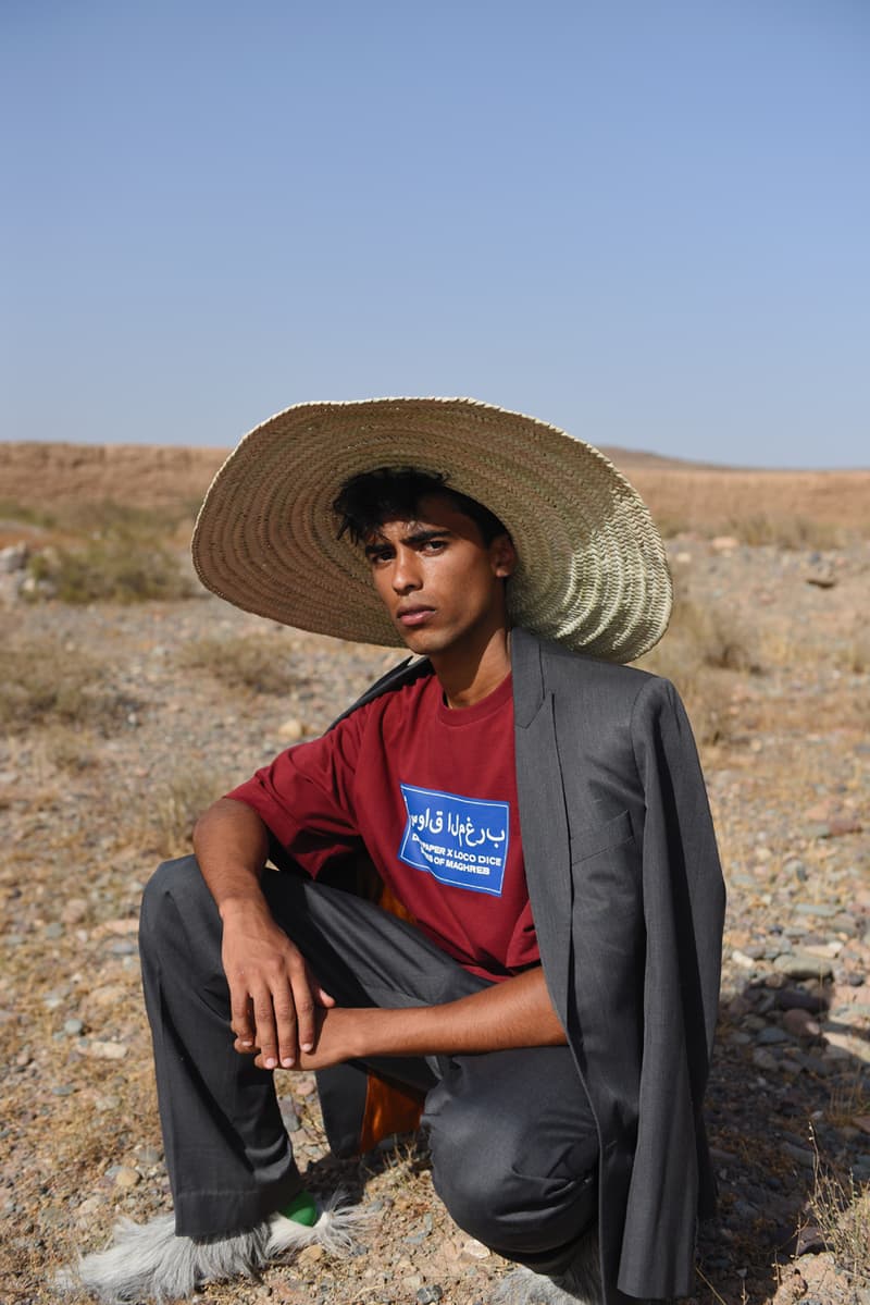 Loco Dice Daily Paper Third Capsule Collection Souks of Maghreb Marrakech Morocco White Saffron Jeleba T-shirts Crewnecks Long Sleeves Caps Red Blue White Hats Caps Gray Green Chili Peppers