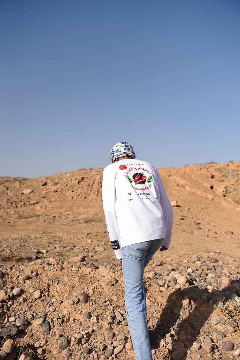 Loco Dice Daily Paper Third Capsule Collection Souks of Maghreb Marrakech Morocco White Saffron Jeleba T-shirts Crewnecks Long Sleeves Caps Red Blue White Hats Caps Gray Green Chili Peppers