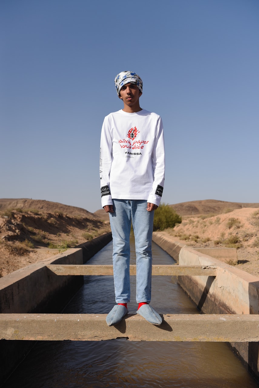 Loco Dice Daily Paper Third Capsule Collection Souks of Maghreb Marrakech Morocco White Saffron Jeleba T-shirts Crewnecks Long Sleeves Caps Red Blue White Hats Caps Gray Green Chili Peppers