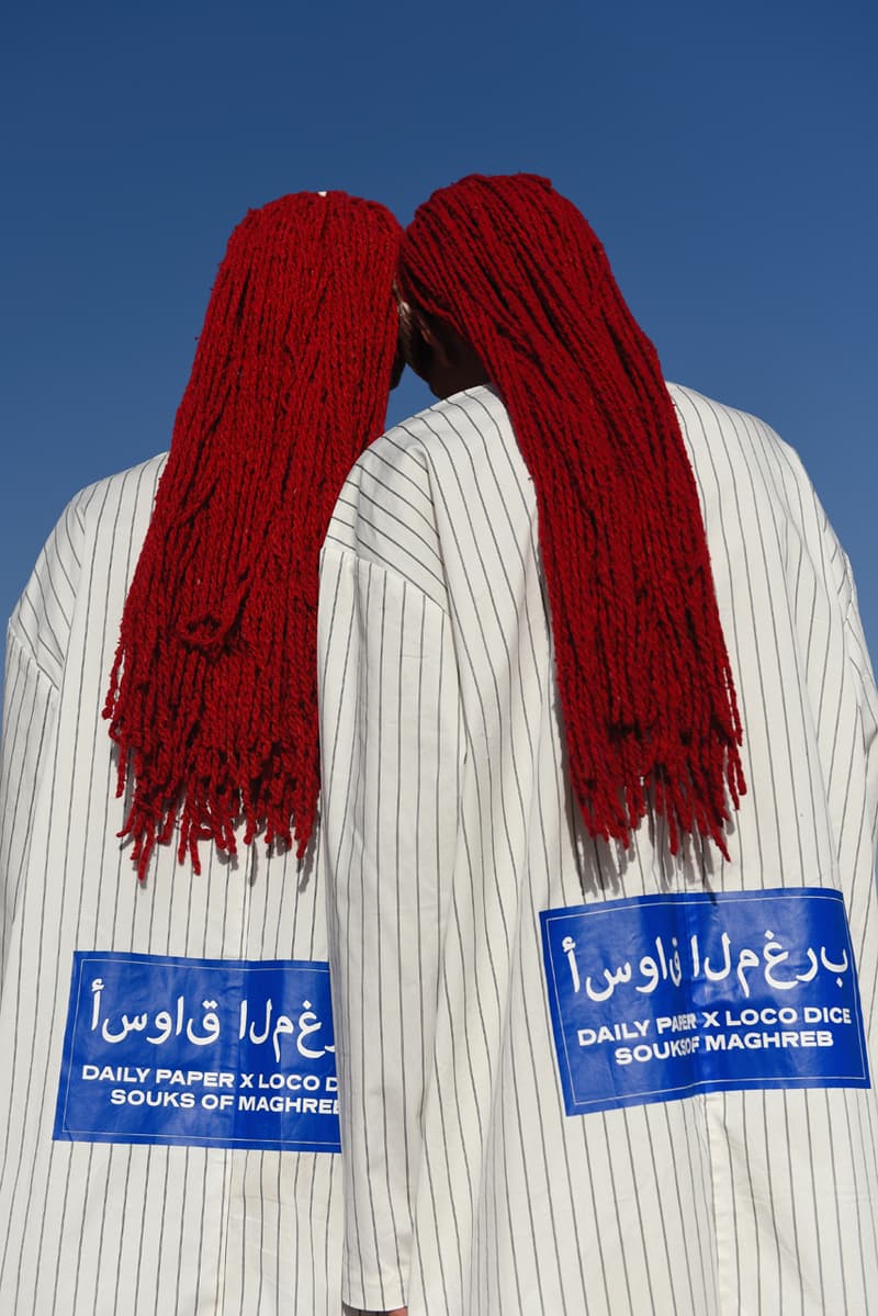 Loco Dice Daily Paper Third Capsule Collection Souks of Maghreb Marrakech Morocco White Saffron Jeleba T-shirts Crewnecks Long Sleeves Caps Red Blue White Hats Caps Gray Green Chili Peppers