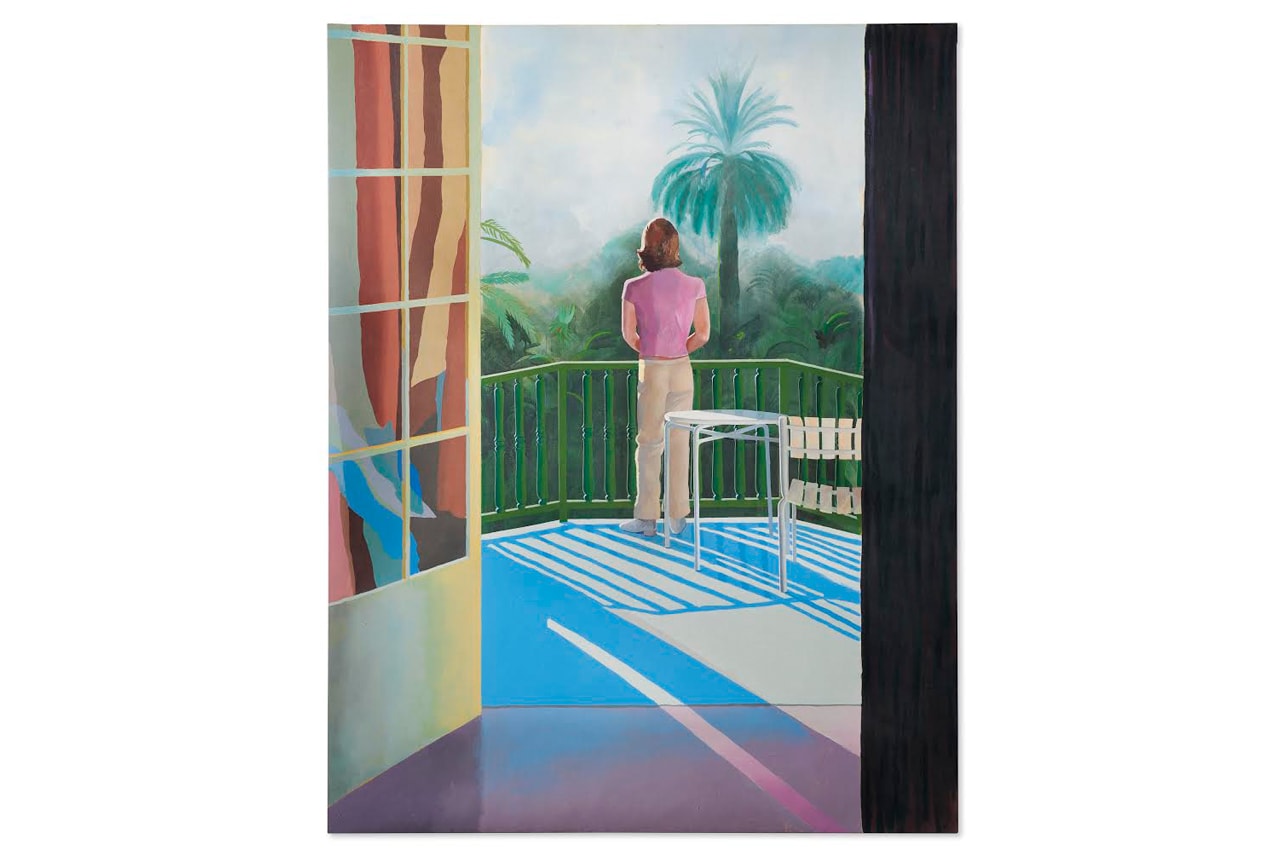 david hockney sur la terrasse christies auction house paintings