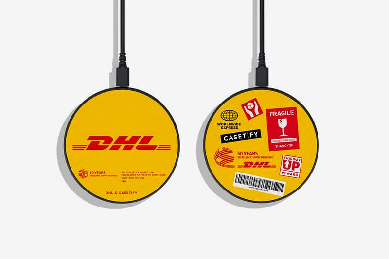 DHL CASETiFY 50th Anniversary Collection Release Info Bags T shirt Apple Iphone Airpods Charger Watch Yellow Red