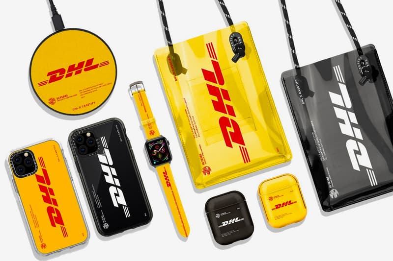 DHL CASETiFY 50th Anniversary Collection Release Info Bags T shirt Apple Iphone Airpods Charger Watch Yellow Red