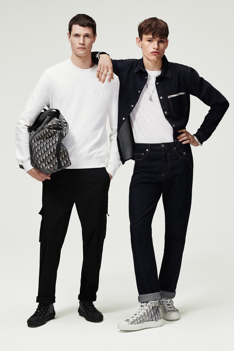 Dior Men "Essentials" Collection Release Jackets Long sleeves Coats T-shirts Hoodies Black Blue White Suits Bags Puffer Jackets Oblique Jacquard B23 B22 Sneaker 