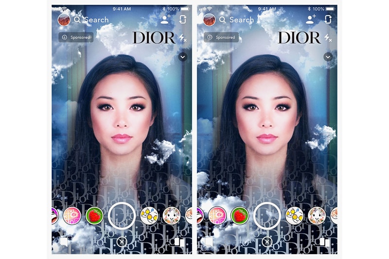 Dior x RIMOWA Augmented Reality Snapchat Filters Kim Jones Face Lens World Lens Marker Tech Luggage Experience Personal Clutch Bag 3D Paris Miami Dubai