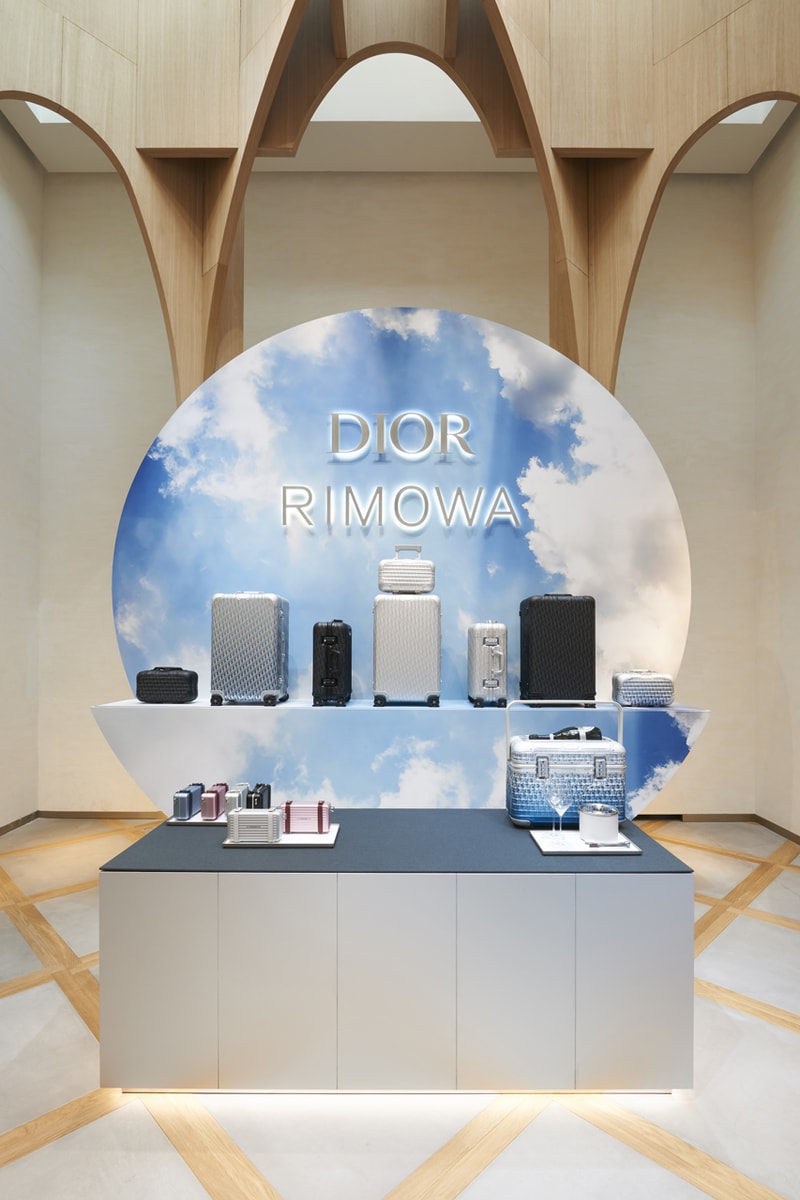 dior rimowa suitcase capsule collection travel launch 