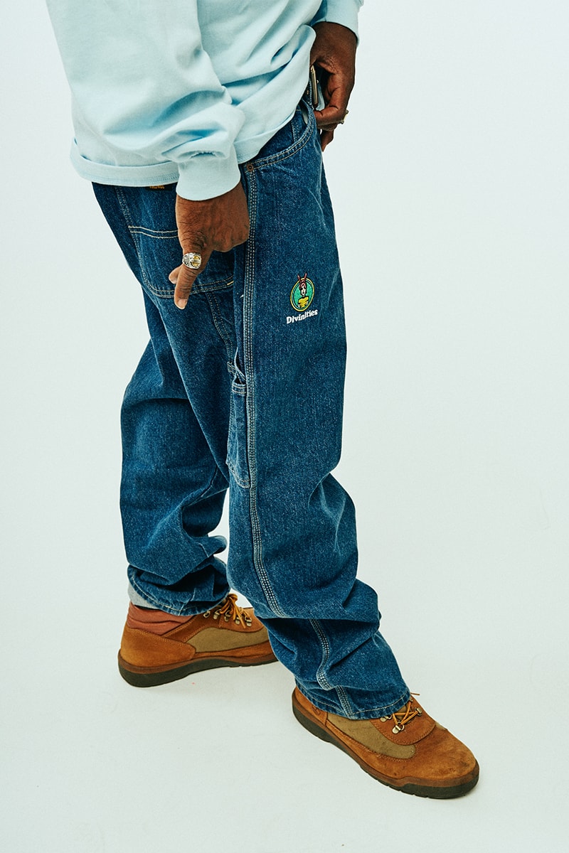 DIVINITIES Fall 2019 Collection Lookbook streetwear hypebeast forums john coltrane basketball graphic t-shirts denim pants basketball camouflage moonlight interstellar john coltrane 