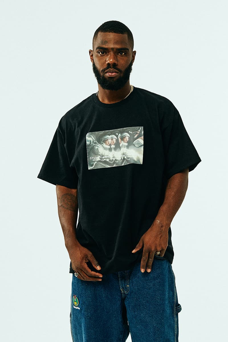 DIVINITIES Fall 2019 Collection Lookbook streetwear hypebeast forums john coltrane basketball graphic t-shirts denim pants basketball camouflage moonlight interstellar john coltrane 