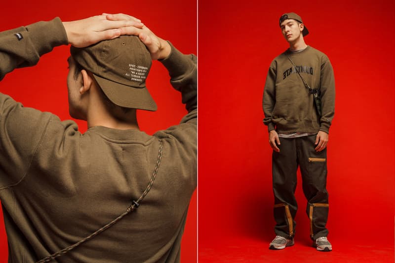 Dominate Jakarta Fall/Winter 2019 Lookbook Collection Jackets Pants Crewnecks Hoodies Shorts T-shirts Belts Hats Bags Brown Olive Black Orange Volt