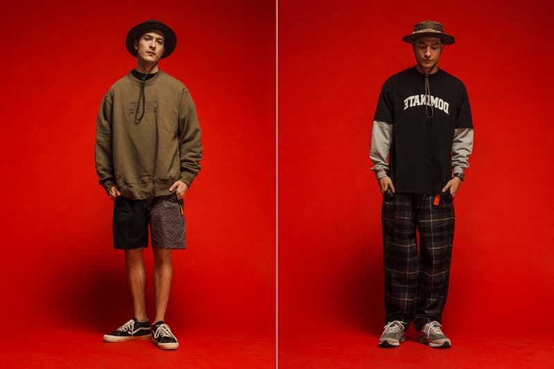 Dominate Jakarta Fall/Winter 2019 Lookbook Collection Jackets Pants Crewnecks Hoodies Shorts T-shirts Belts Hats Bags Brown Olive Black Orange Volt