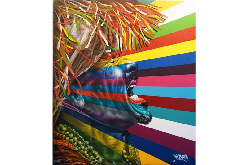 Kobra "Larger Than Life Part II" Exhibit GGA Gallery Wynwood Walls Murals Princess Diana Frida Kahlo Diego Rivera Nelson Mandela Ethnicities Paintings