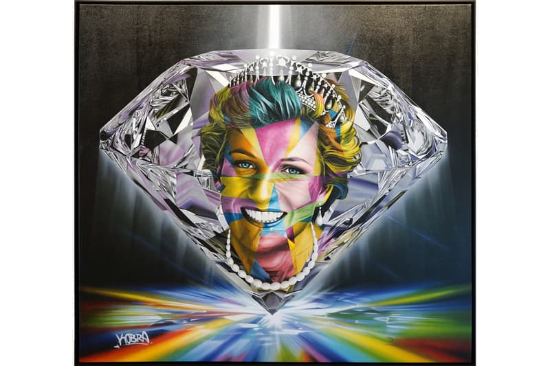 Kobra "Larger Than Life Part II" Exhibit GGA Gallery Wynwood Walls Murals Princess Diana Frida Kahlo Diego Rivera Nelson Mandela Ethnicities Paintings