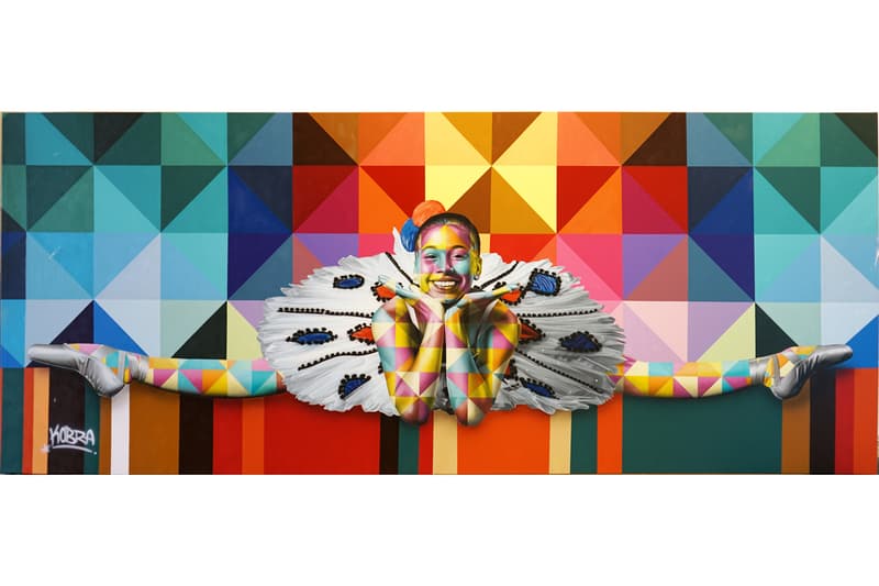 Kobra "Larger Than Life Part II" Exhibit GGA Gallery Wynwood Walls Murals Princess Diana Frida Kahlo Diego Rivera Nelson Mandela Ethnicities Paintings