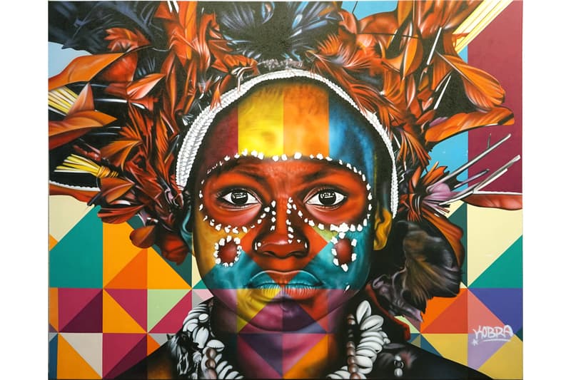 Kobra "Larger Than Life Part II" Exhibit GGA Gallery Wynwood Walls Murals Princess Diana Frida Kahlo Diego Rivera Nelson Mandela Ethnicities Paintings