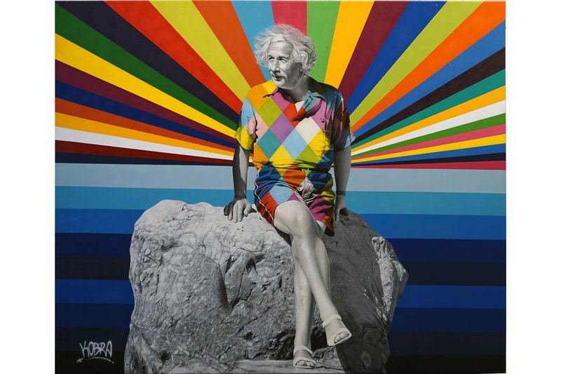 Kobra "Larger Than Life Part II" Exhibit GGA Gallery Wynwood Walls Murals Princess Diana Frida Kahlo Diego Rivera Nelson Mandela Ethnicities Paintings 