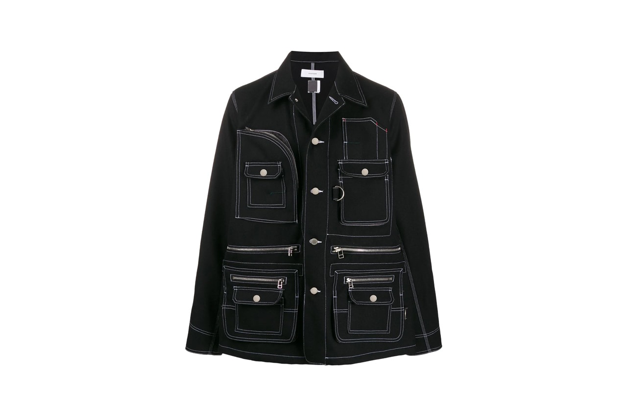facetasm multi pocket shirt jacket loose fit biker trousers black colorway release fall winter 2019 