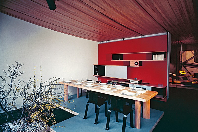 Fondation Louis Vuitton Charlotte Perriand Exhibit Furniture Interiors Chairs Léger Shelves Stools 
