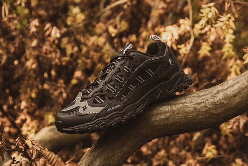 footpatrol fila boveasorous 98 at sp black yellow hiking chunky shoes