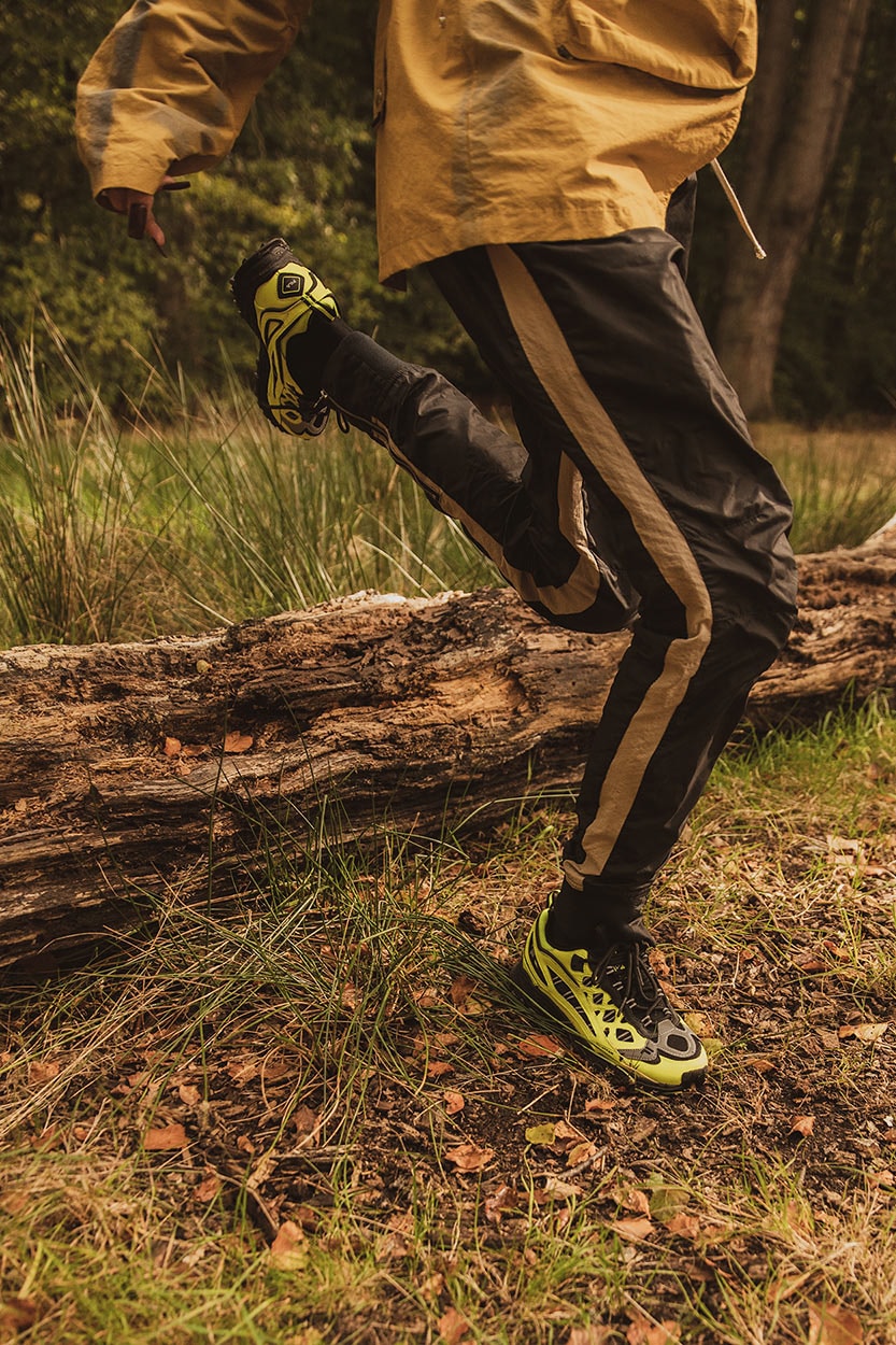 footpatrol fila boveasorous 98 at sp black yellow hiking chunky shoes