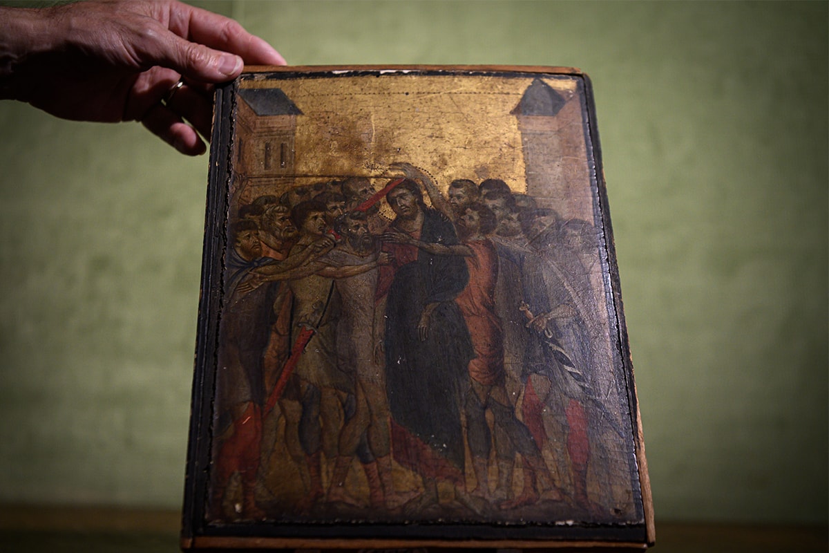 cimabue christ mocked painting art acteon auction pre renaissance Cenni di Pepo Pepi