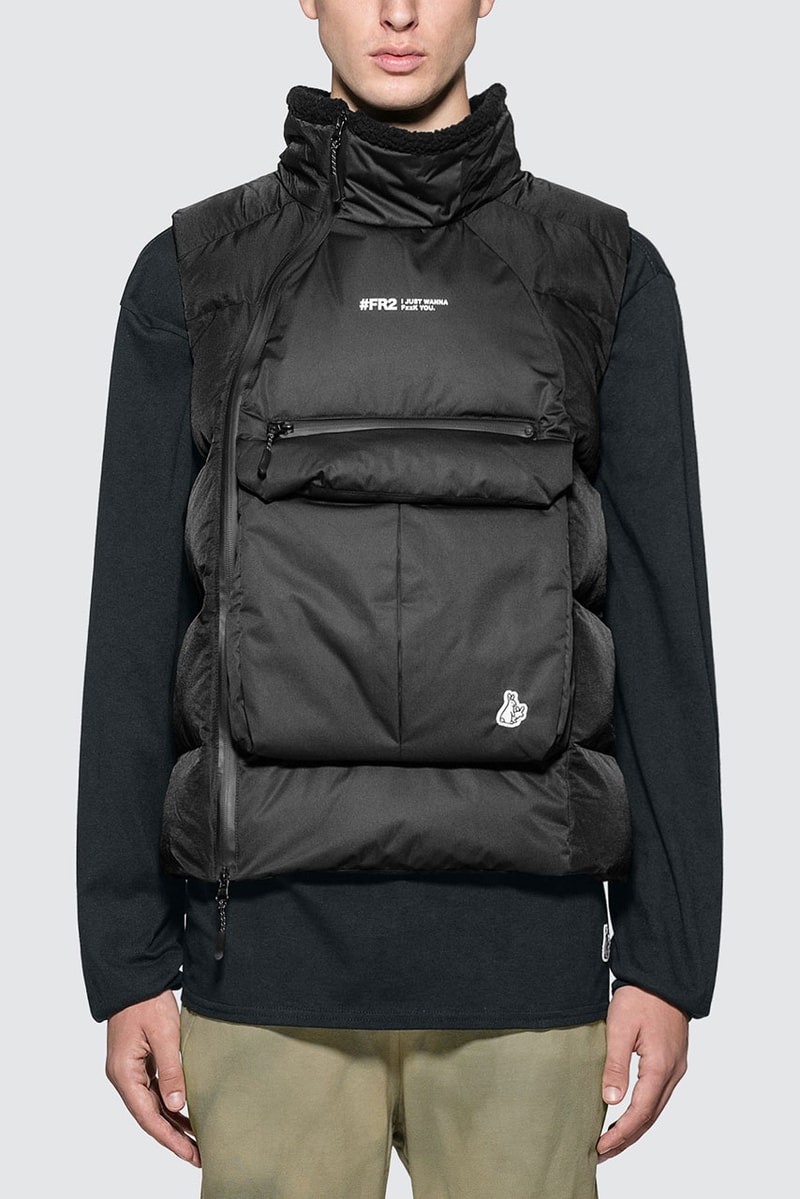 Fxxking Rabbits FW19 Photographer Padded padding Vest fall winter 2019 print nylon down puffer