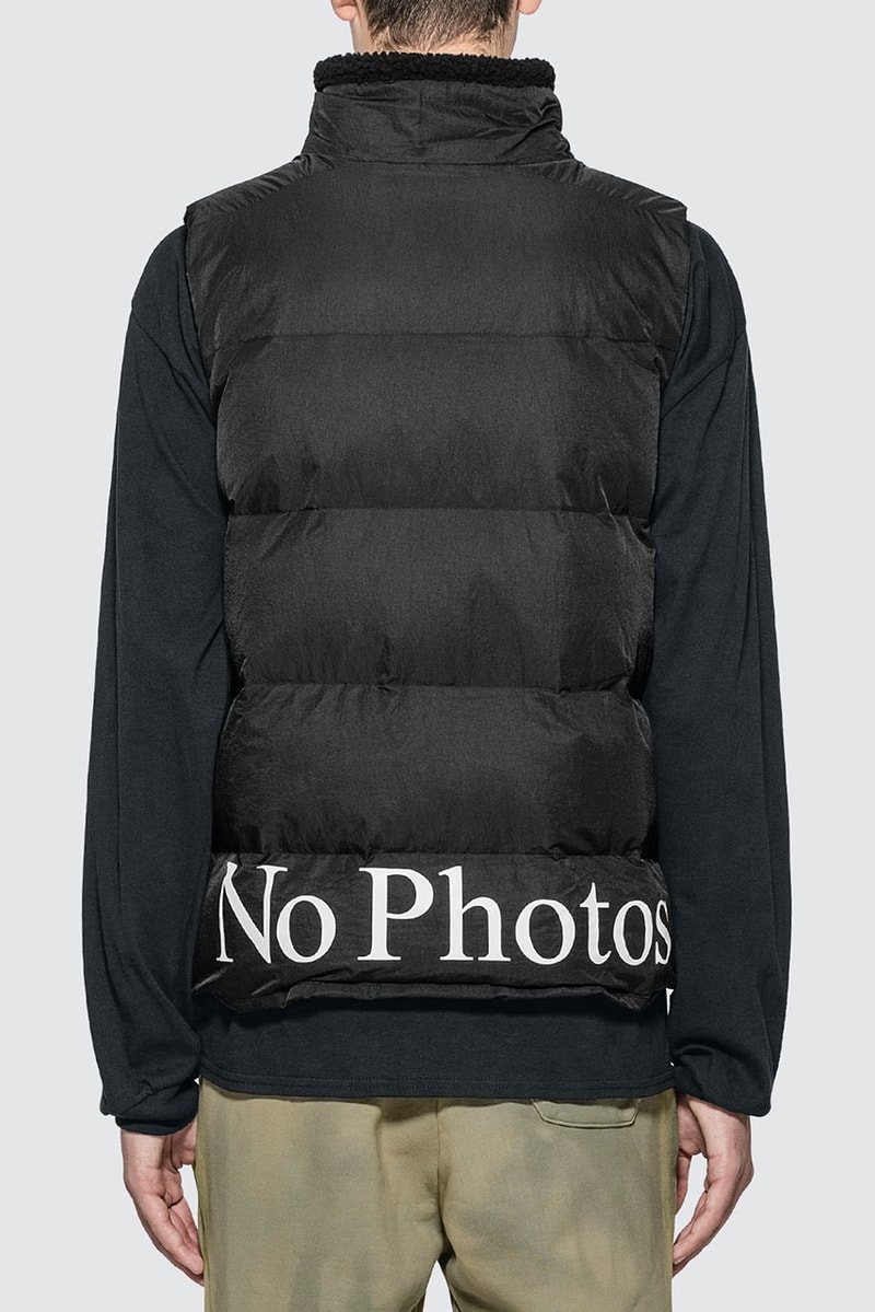 Fxxking Rabbits FW19 Photographer Padded padding Vest fall winter 2019 print nylon down puffer