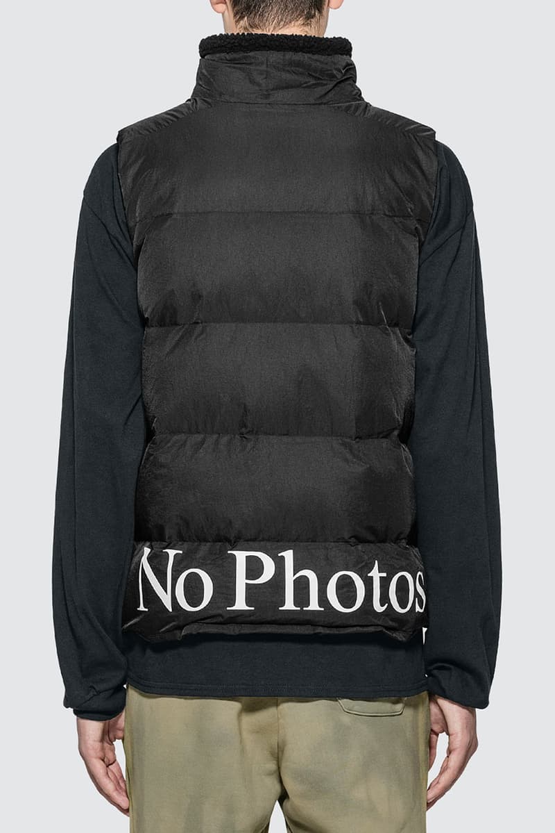 Fxxking Rabbits FW19 Photographer Padded padding Vest fall winter 2019 print nylon down puffer
