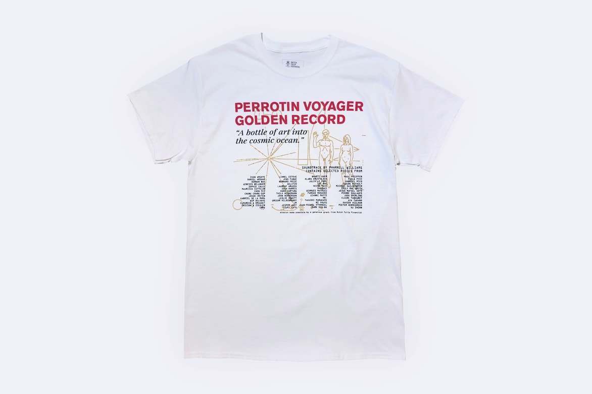 Galerie Perrotin DTF.NYC Exclusive T-shirt Gold Record Takashi Murakami Daniel Arsham Maurizio Cattelan JR Pharrell Williams Emmanuel Perrotin Dutch Tulip Financial